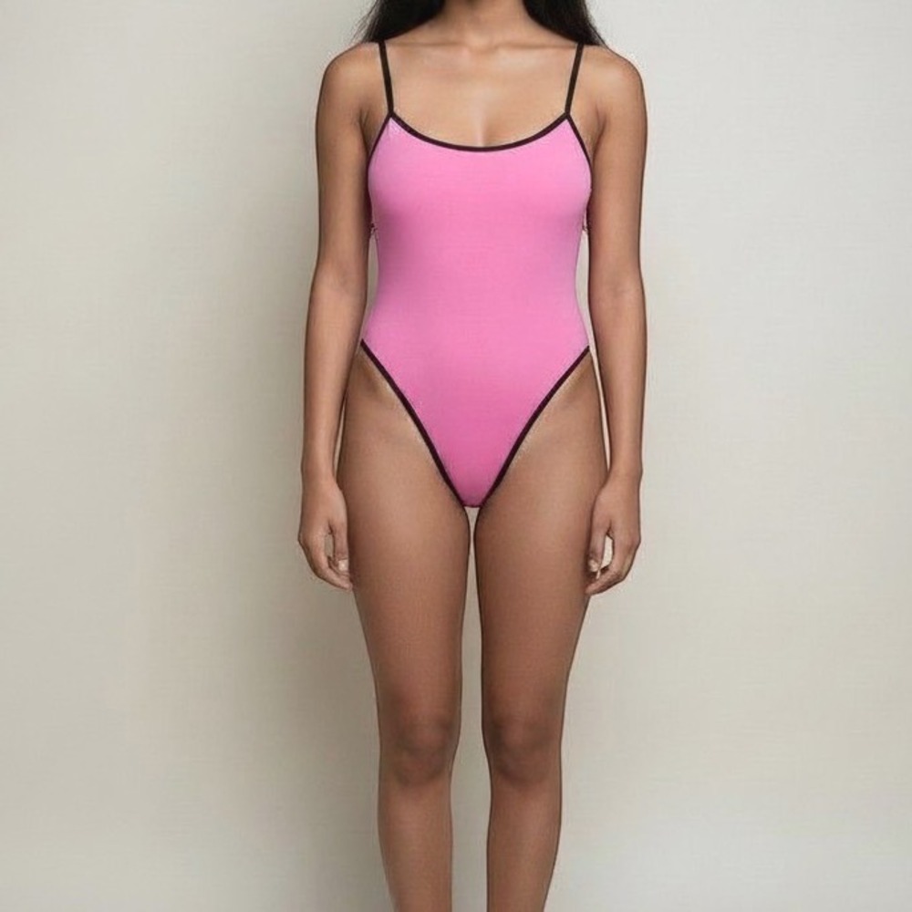 Victoria's Secret One Piece Swimsuit XL Pink Beach Cheeky Sexy Cutoutβ Resort